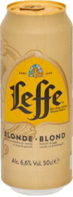 Leffe Blond blik van 0,50 liter Leffe Blond blik van 0,50 liter